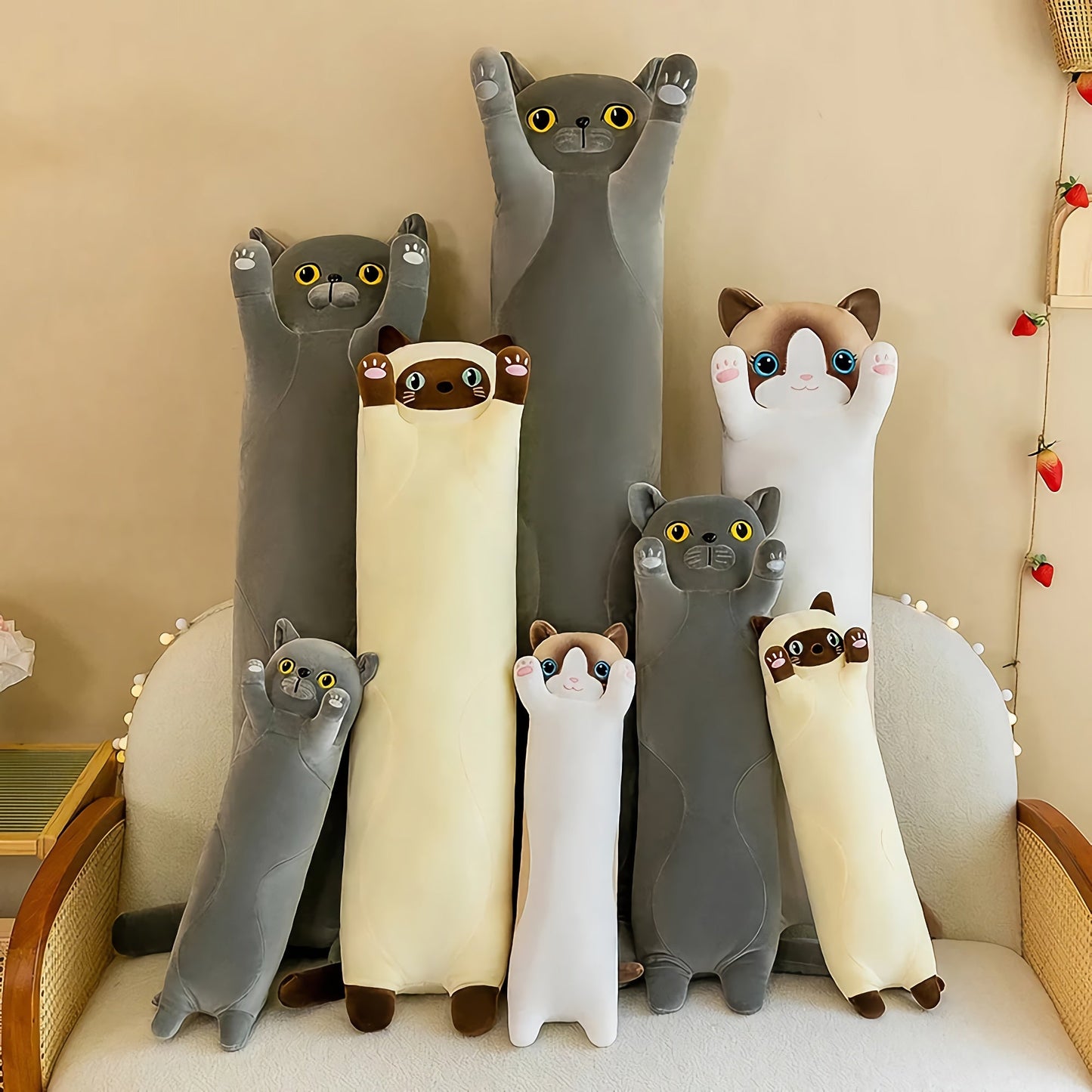 Stretchy Cat Extra-Long Plushies